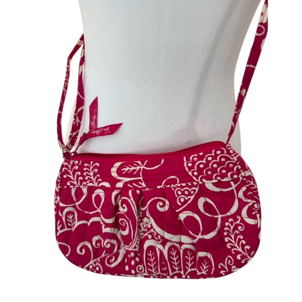 Vera Bradley Cross body  red - pink  with white